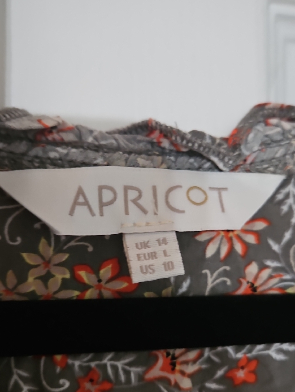 Apricot Floral Boho Dress - Picture 2 of 3